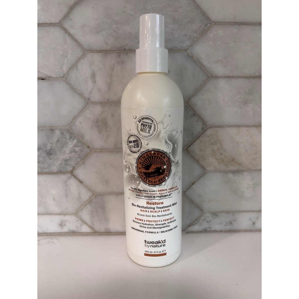 Tweak'd by Nature Revitalizing PhytoMilk Restore Hair Treatment Mist~ Amber